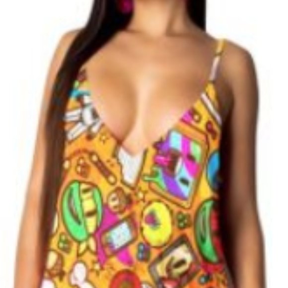 Cartoon Maxi Dress - Picture 2 of 4
